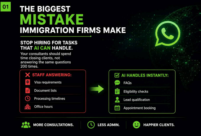 build a whatsapp ai agent that qualifies immigration leads